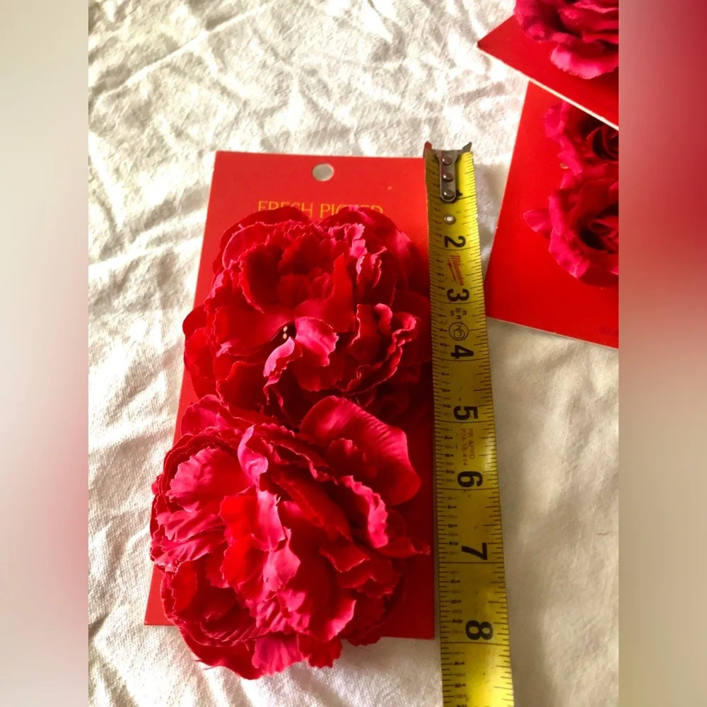 Fresh Picked Summer Jo-Anne’s stock, Red Purple Rose Blossoms Craft Weddings NWT